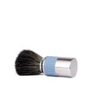 MÜHLE NEO Shaving Brush, chrome-plated, Rubber Grip Handle, glacier blue