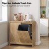 Smuxee Double Tilt Out Laundry Hamper Cabinet, Hidden Laundry Cabinet