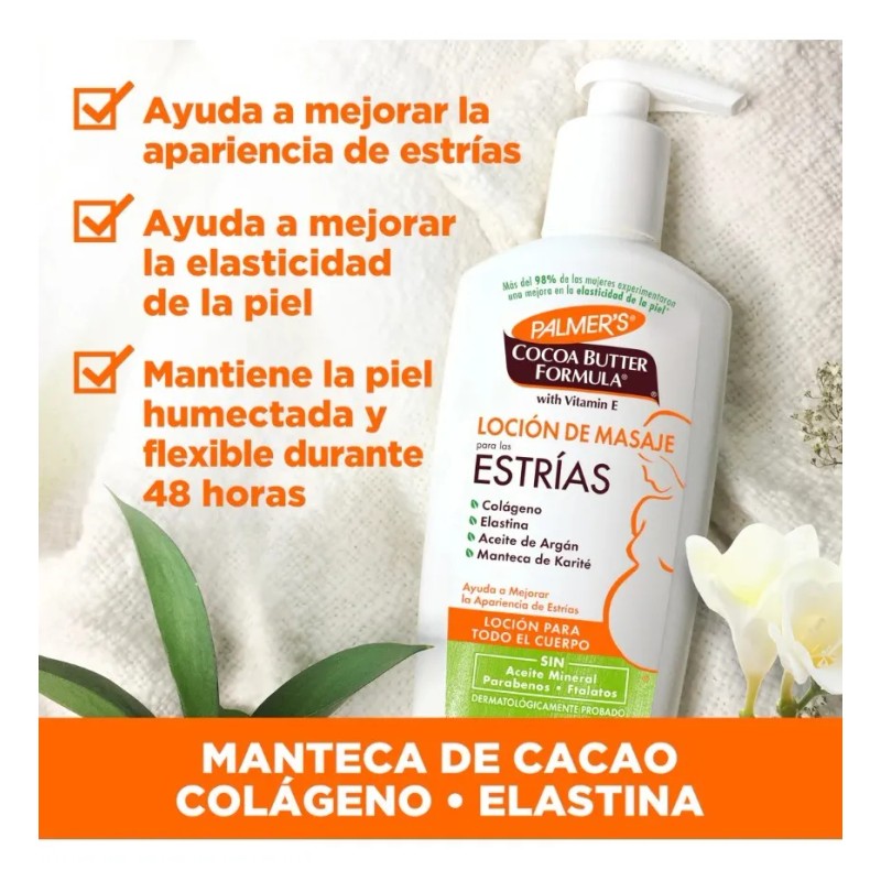 Loción Crema Con Colageno Y Elastina Para Estrias Embarazo