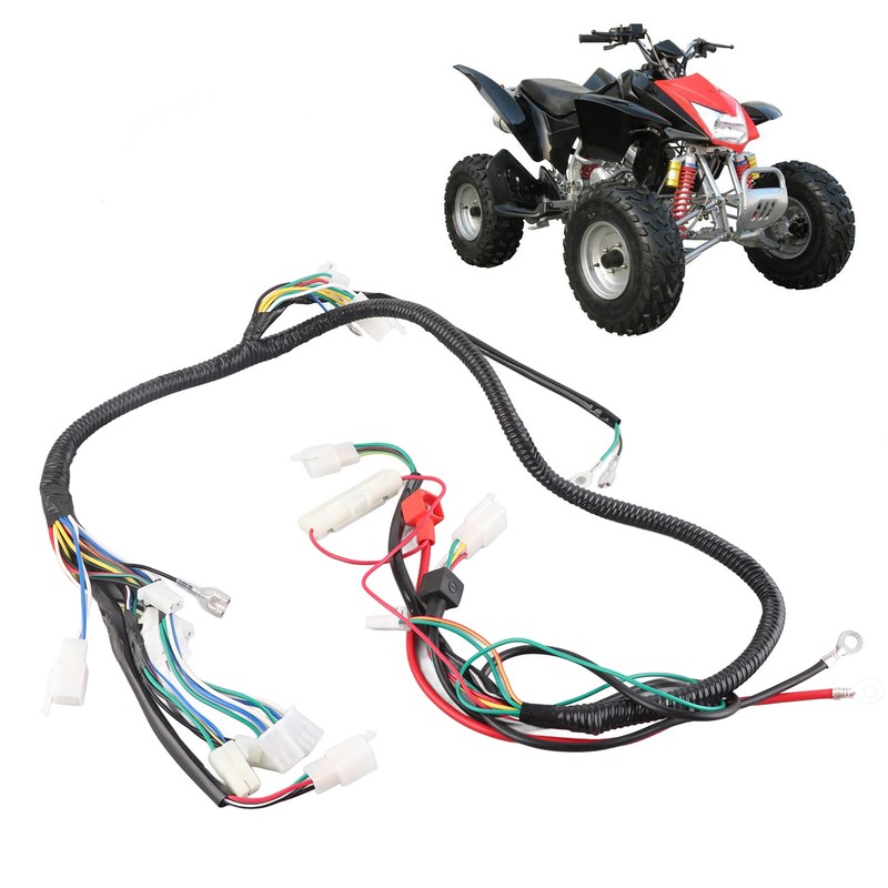Engine Wiring Harness Assembly CDI Unit Solenoid Plug for GY6