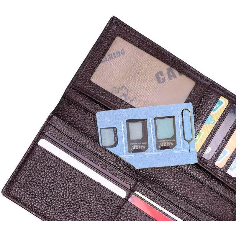 Sim Card Adapter Kit Includes Nano Sim Adapter/Micro Sim Adapter/Needle/Storage