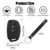 RYHX Autoschlssel Silikon Hlle kompatibel mit Hyundai 3-Tasten Autoschlssel Klapp,Schwarz