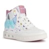 Geox Girls' J Skylin Girl Trainers, White multi-coloured