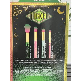 Taste Beauty Wicked Cosmetic Brush Set 4pc Glinda & Elphaba Limited Edition Makeup Brushes