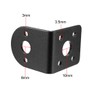 sourcing map L-Shape Mounting Bracket Gear Reduction Motor Holder for