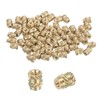 MECCANIXITY 66 Pcs Threaded Inserts, M1 Brass Heat Set Insert