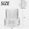 YANWE1 Ribbed Glass Vase, Flower Vase, Fluted Clear Vases for