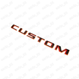 1Pc 2019-2023 Silverado 1500 Tailgate Custom Letter Logo Emblem 3D Badge Nameplate Replacement for Silverado (Red Black)