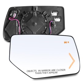 Passenger Right Side Mirror Glass - Compatible with Chevy & GMC Vehicles - 2015-2020 Tahoe, 2015-2020 Yukon, with Heated/Turn Signal Light/Blind Spot Detection, w/o Auto Dimmig, Replace# 22976556