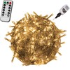 VOLTRONIC LED Lichterkette, IP44, Modell- und Farbwahl, 100 LEDs, Transparentes