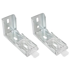 Mounting Bracket Snap Metal Clip ZZLZX 2PCS Fixed Code Roll Curtain Mounting Bracket Clips for Some Cellular Honeycomb and Pleated Shades Headrails