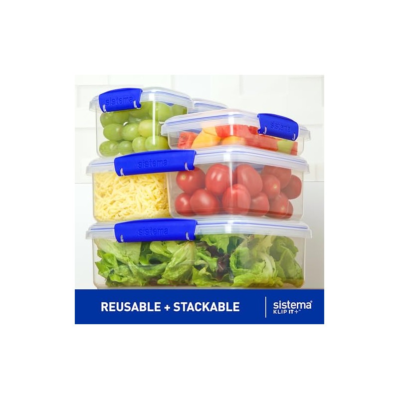 Sistema Klip It Collection - Juego de 6 recipientes de