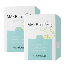 Make Self Pad Refill 130 Sheets Cotton Pads/Toner Pads/Exfoliating Pads 1+1 / 메이크 셀프패드 리필 130매 화장솜닦토패드각질패드 1+1