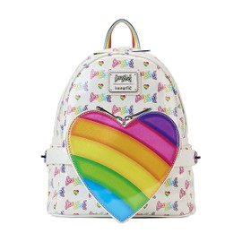 Loungefly Lisa Frank Rainbow Heart Double Strap Shoulder Bag with Waist Bag