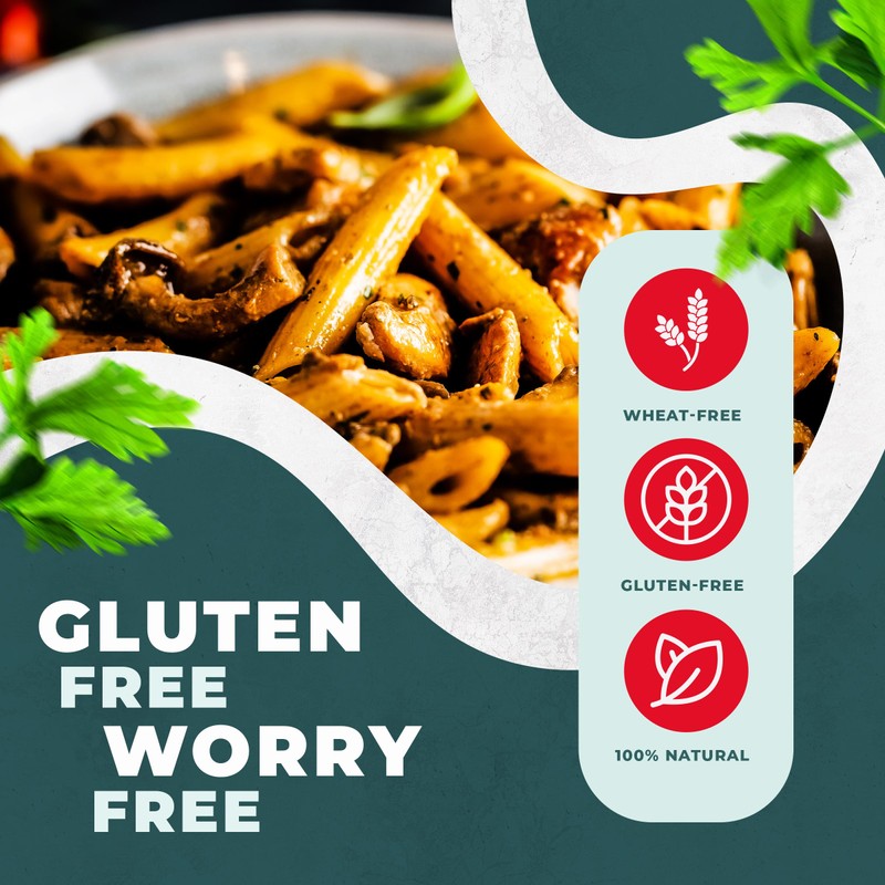FIFY'S GLUTEN-FREE Teff Penne Pasta – All Natural, Nutrient-Rich Gluten