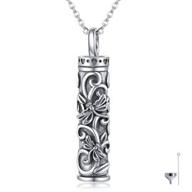 YAFEINI Tree of Life Urn Necklaces for Ashes Sterling Silver Abalone Shell Tree of Life Cremation Jewellery for Ashes Memory Jewellery for Women Men, Sterling Silver, Not known.