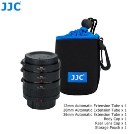 JJC Autofokus Zwischenringe (AF) mit TTL-Belichtung für Makrofotographie 12mm, 20mm und 36mm (Passen für Nikon F Mount Kameras)