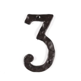 STCREE Cast Iron House Numbers 14.5cm Mailbox Numbers Address Numbers for House Mailbox Apartment Hotel Door Room Closet (3)