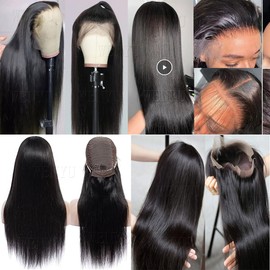 LONG YAO 30 inch Straight Lace Front Wigs Human Hair Wig Pre Plucked 13x4 Straight Human Hair Wigs For Black Women Human Hair Wig Straight Frontal Wigs Human Hair Lace Front Wigs