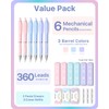 Four Candies Pastel Mechanical Pencil Set - 6PCS 0.5 mm