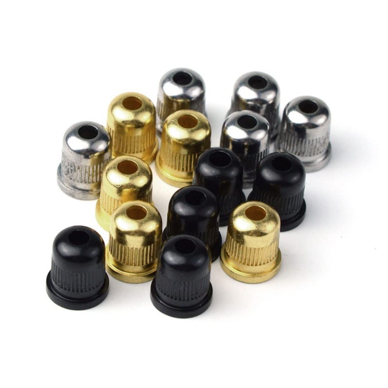 TUOREN Guitar String Through Body String Ferrules Compatible with Vintage