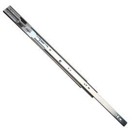 Pair of Rok Hardware Heavy Duty 18 inch (457mm) Soft Close Side Mount Drawer Slides Full Extension Ball Bearing Sliding Rails, 100 lb Capacity Glides, Zinc Plated, 4587118H