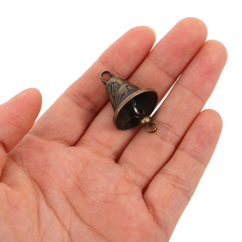 Kisangel 11pcs Metal Antique Bells Bronze Jingle Bells Feng Shui