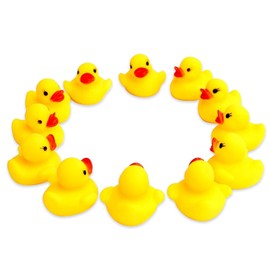 Novelty Place Float Rubber Duck Ducky Baby Bath Toy for Kids (48 Pcs)