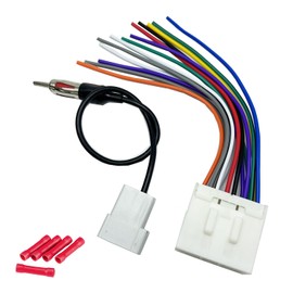 Radio Wiring Harness with Antenna Adapter Compatible with Subaru 1995-2009, Stereo Installation Wire Harness with Antenna Adapter Aftermarket Stereo CD Player Receiver Wire Cable Adapter