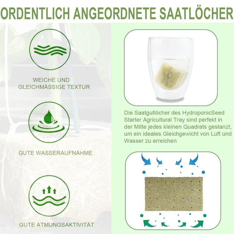 Voarge Rockwool Cultivation, Rockwool Cube, Rock Wool Insulation for Bottomless
