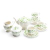 Grace Teaware Shamrock Fine Porcelain 11 Piece Tea Set