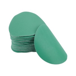 HEROFFIX 50 Pcs Car Wood Sanding Discs Smoothing Hook Loop Sanding Sheets 5" 240 Grit Green Aluminum Oxide
