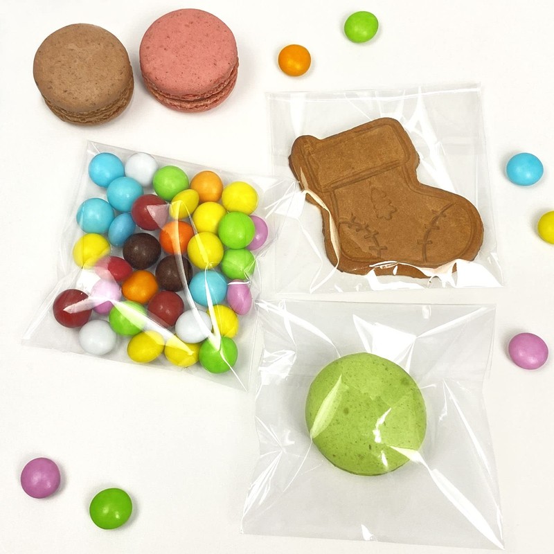 Morepack Morepack Self Sealing Cellophane Bags Self Adhesive,3x3 Inches Clear