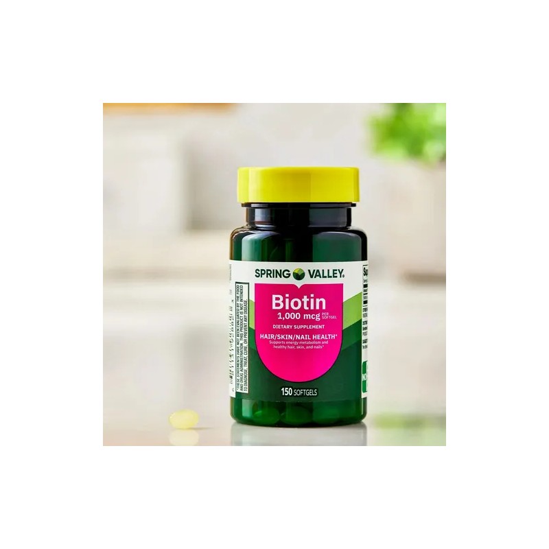 Biotin 150 Hair Skin Nails Control Caida Cuidado Del Cabello