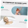 Gorro De Baño y Champú 4pcs Capas Impermeables Gorros De