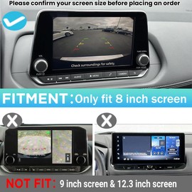 Sinminou 3PCS Center Console Organizer Compatible with 2021-2024 2025 Nissan Rogue S/SV/SL Accessories, Lower Center Interior Storage Box, Dashboard Tray Only Fit 8-inch Screen