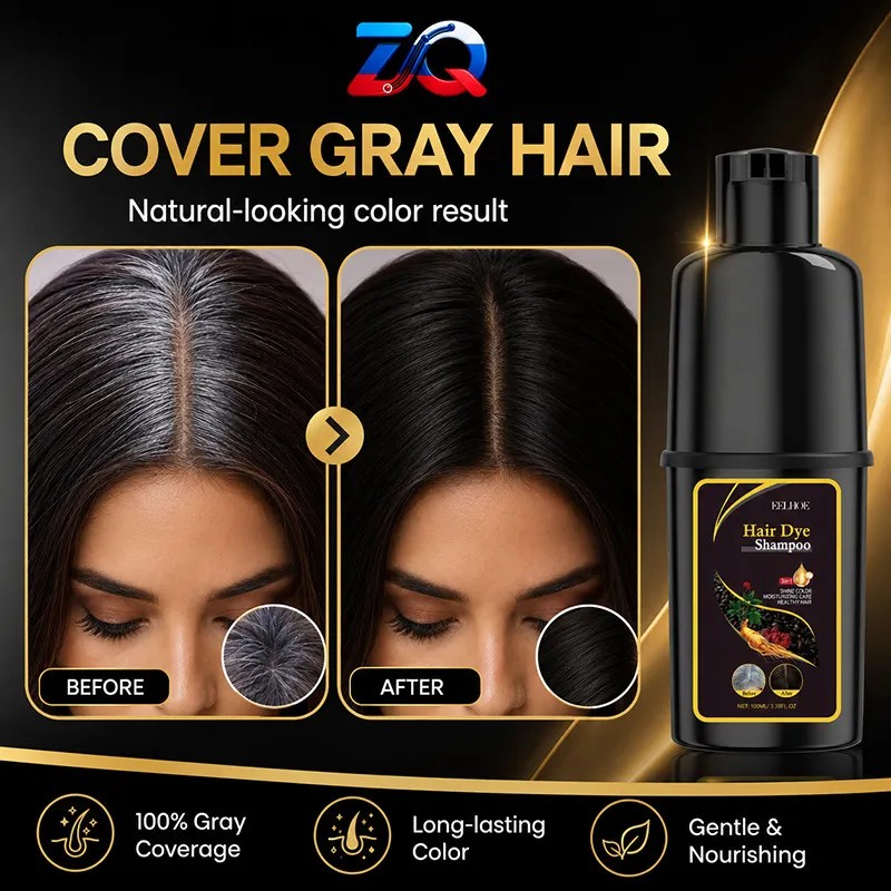 Shampoo Tinte Instantáneo Castaño Cubre Canas 100ml