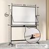 Neatsure Large Rolling Whiteboard on Wheels, 48" x 36" Double-Sided