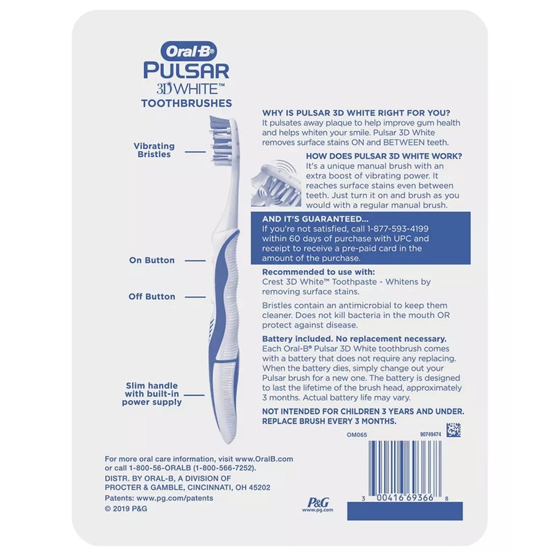 Oral B 3D White Luxe 4 Count (Pack of 1)