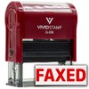 Simple FAXED Self-Inking Office Rubber Stamp (Red) - Medium