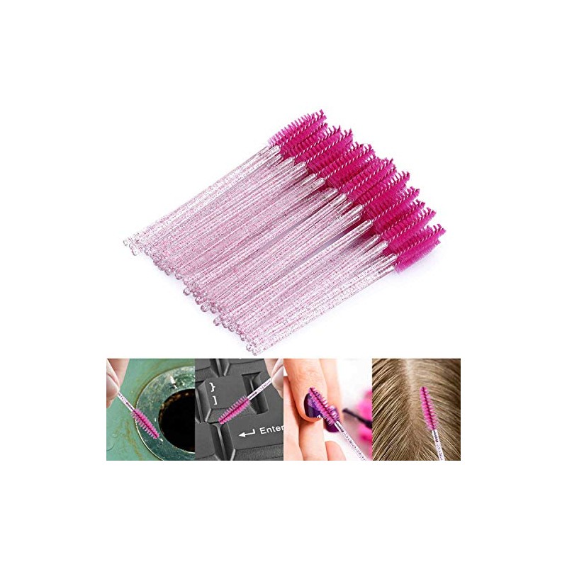 Tbestmax 500 Disposable Mascara Wands Eyelash Brush Spoolies for Eyebrow