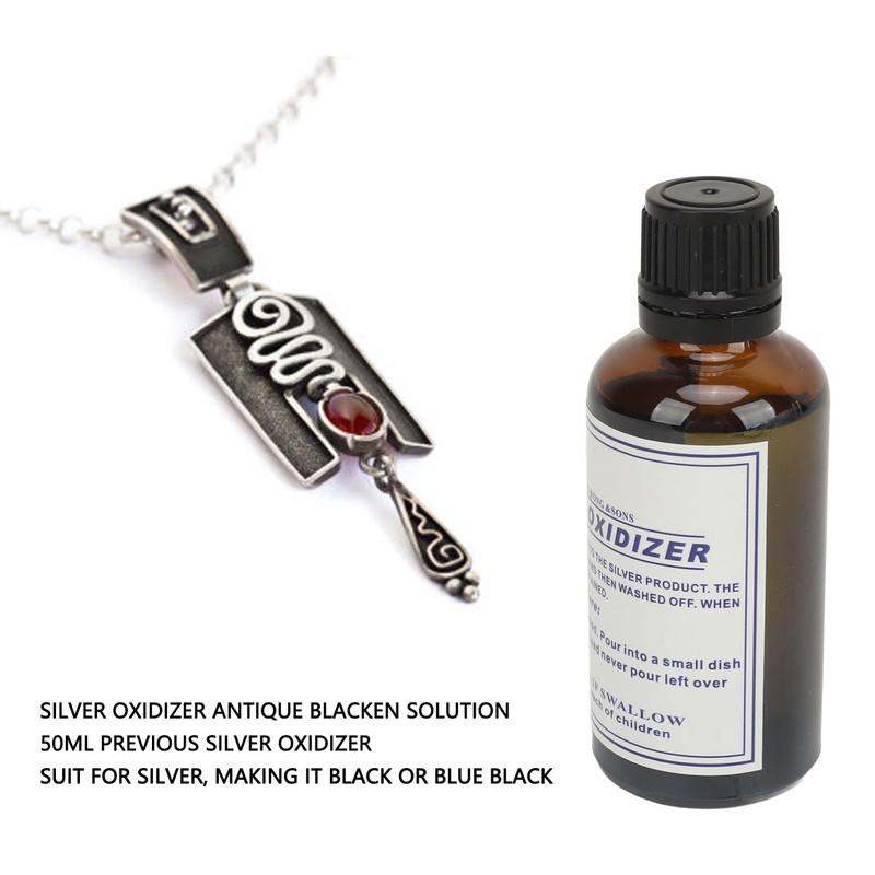 Silver Oxidizer Solution Jewelry Making Black Fast Acting Vintage Effect