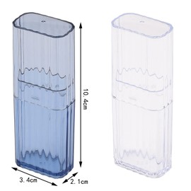 XNHIU 3 Pieces Cotton Swab Holder Qtip Cotton Buds Ball Dispenser for Bathroom Containers Apothecary Jar Cotton Ball,Cotton Swab,Q-Tips,Cotton Rounds (Transparent color)