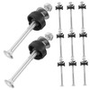 BESPORTBLE 15 Pack Trampoline Steel Screws Galvanized Replacement Parts for