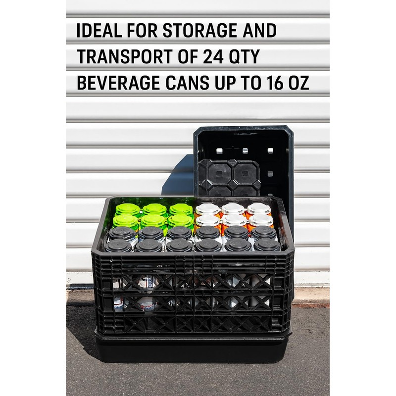 The CrateCraft Crate, Universal Storage Crate, Interlocking Stackable Base Design,