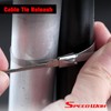 SPEEDWOX 100 Pieces Metal Zip Ties Heavy Duty Self Locking