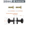 SORWDUERM Oil Rubbed Bronze Knobs Passage Door Knobs Interior Door