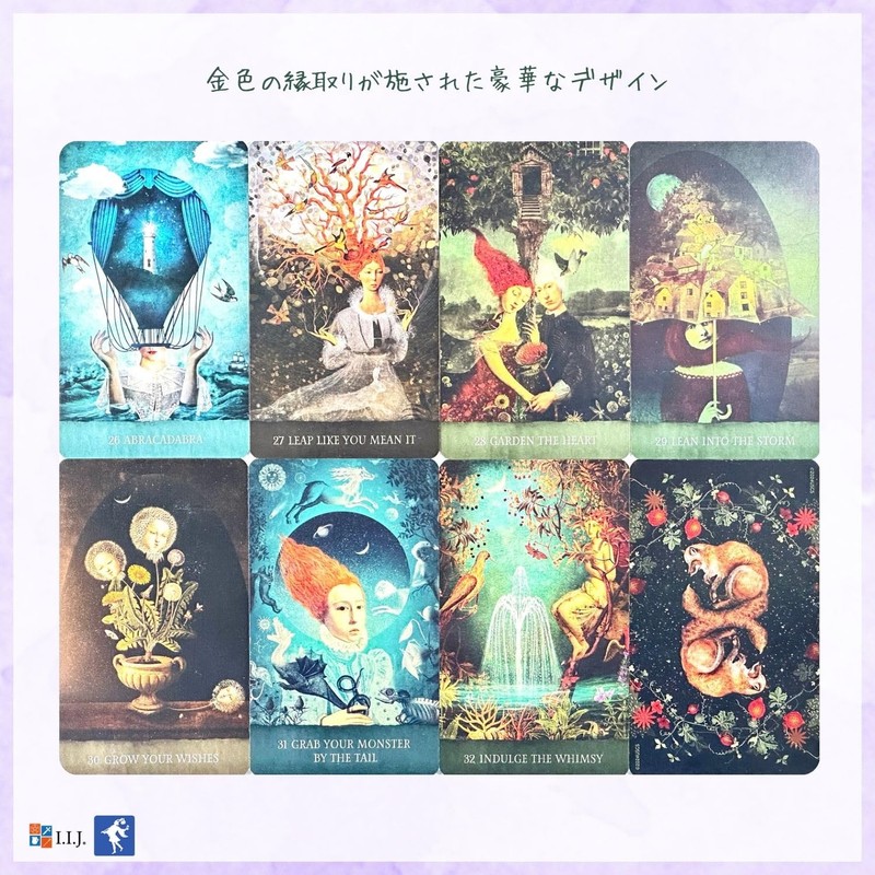 I.I.J Oracle Card, English Affirmation, Divination Telling, Dream Song Oracle