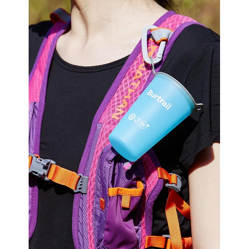 Burtrail 200 ml/6.8 oz-2Pack-Collapsible Cup TPU Running Water Cup Foldable