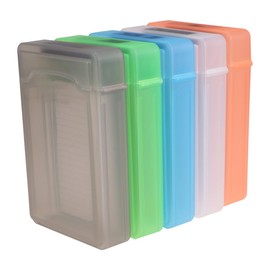 ULTECHNOVO Hard Drive Organizer Case 3.5 Inch Hdd Storage Box with Snap Lock and Label for Secure Hard Disk Protection and Easy Identification